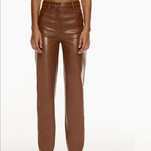 Aritzia Melina Pant Tall in Cognac